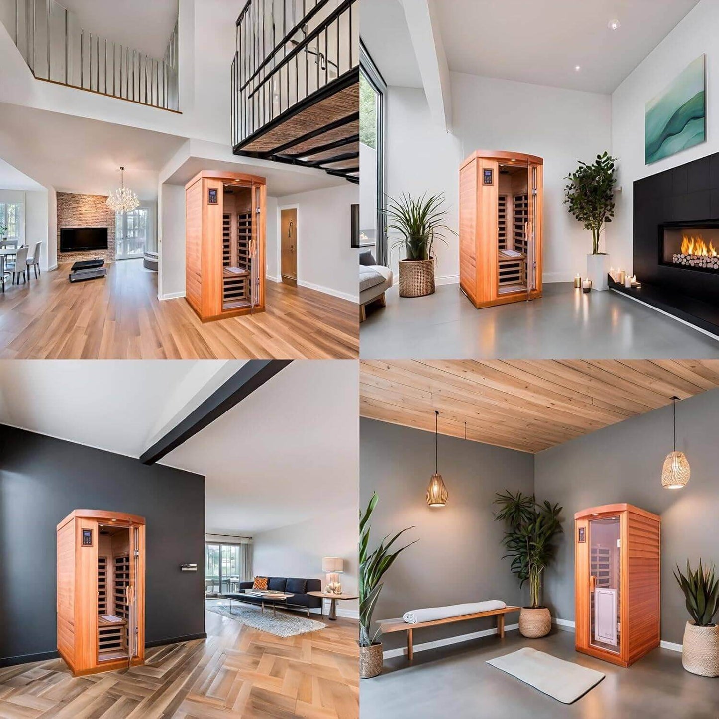 Far Infrared Sauna Room 1-2 Person Infrared Home Sauna - EverVibe Life