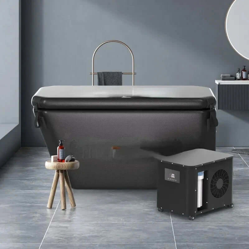 Cold Plunge Tub - Angled Portable Ice Bath - EverVibe Life