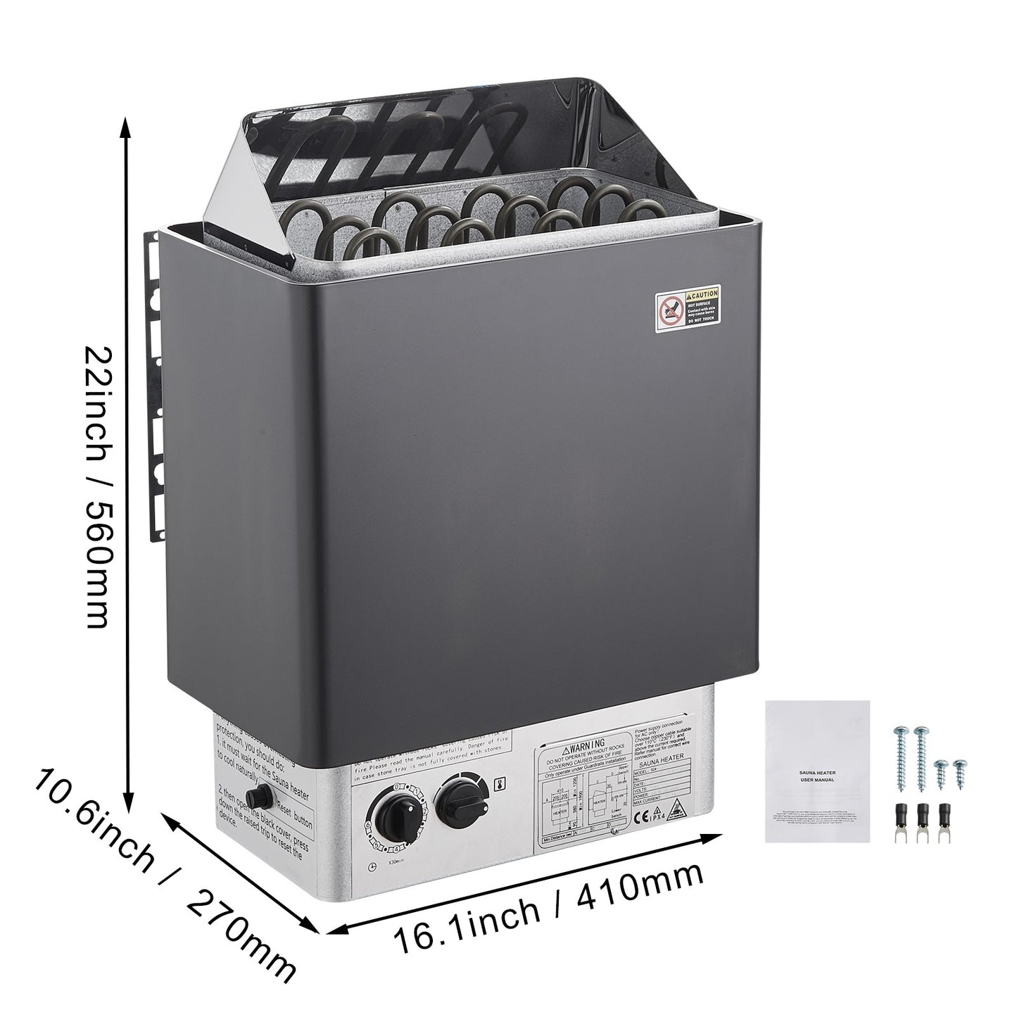 Uimoso Sauna Heater Stove 6KW Wet & Dry Stailess Steel W/ Internal Controller