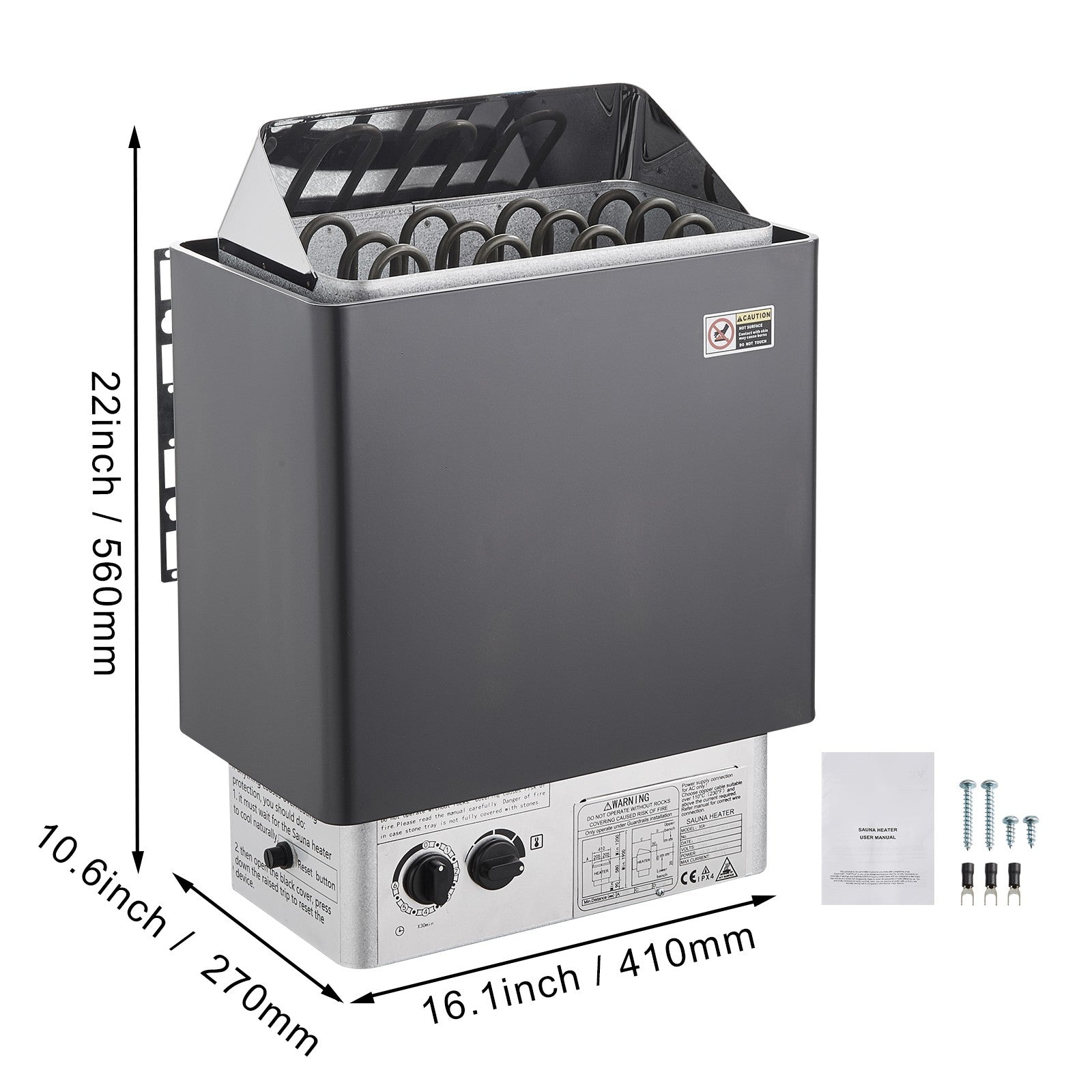 Uimoso Sauna Heater Stove 6KW Wet & Dry Stailess Steel W/ Internal Controller
