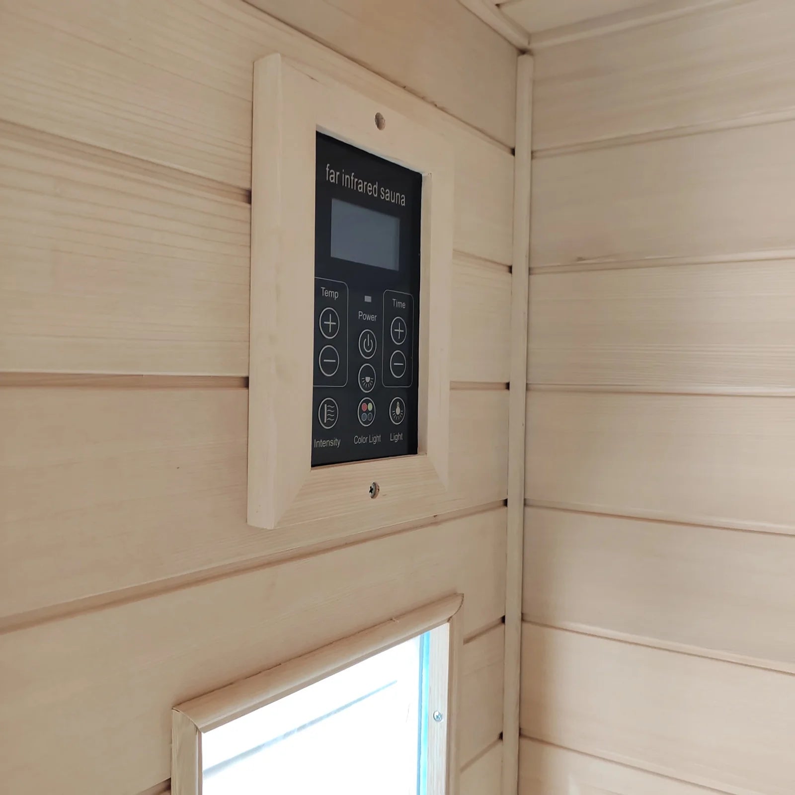 2 Person Far Infrared Hemlock Saunas Room 2 in 1 Indoor Ceramic Infrared Sauna with Low EMF Heaters Ceramic Heating Cubes for Home