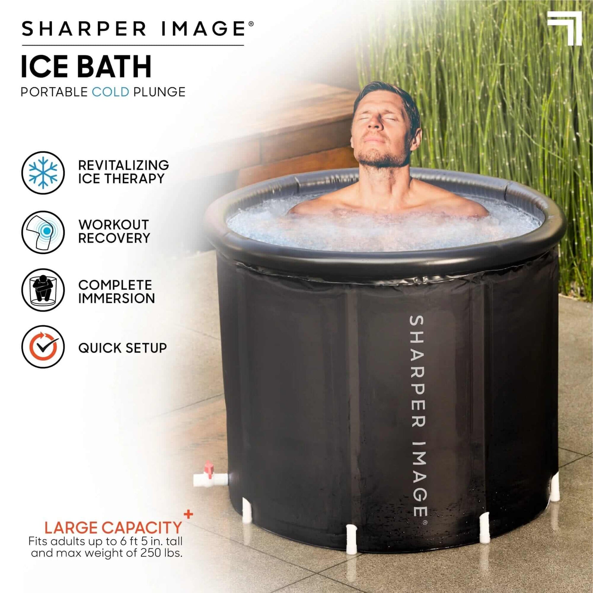 Sharper Image Ice Bath Portable Cold Plunge - EverVibe Life