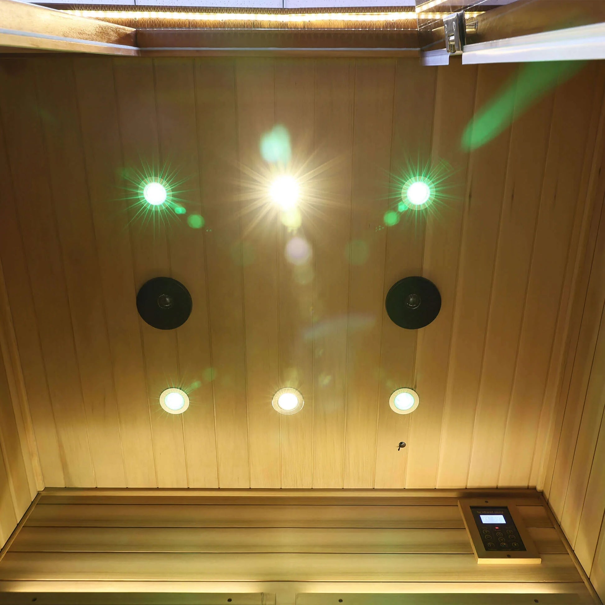Far Infrared Saunas Outdoor 4-Person Size in Basswood 2050W, 10 Minutes Pre-Warm Up
