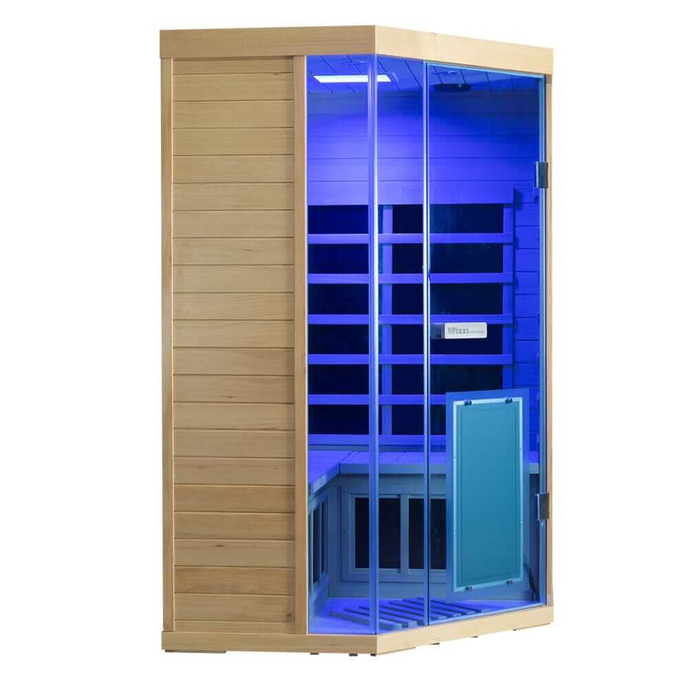 WizziSauna SH07 2-3 Person Full Spectrum Infrared Sauna (Hemlock) - EverVibe Life