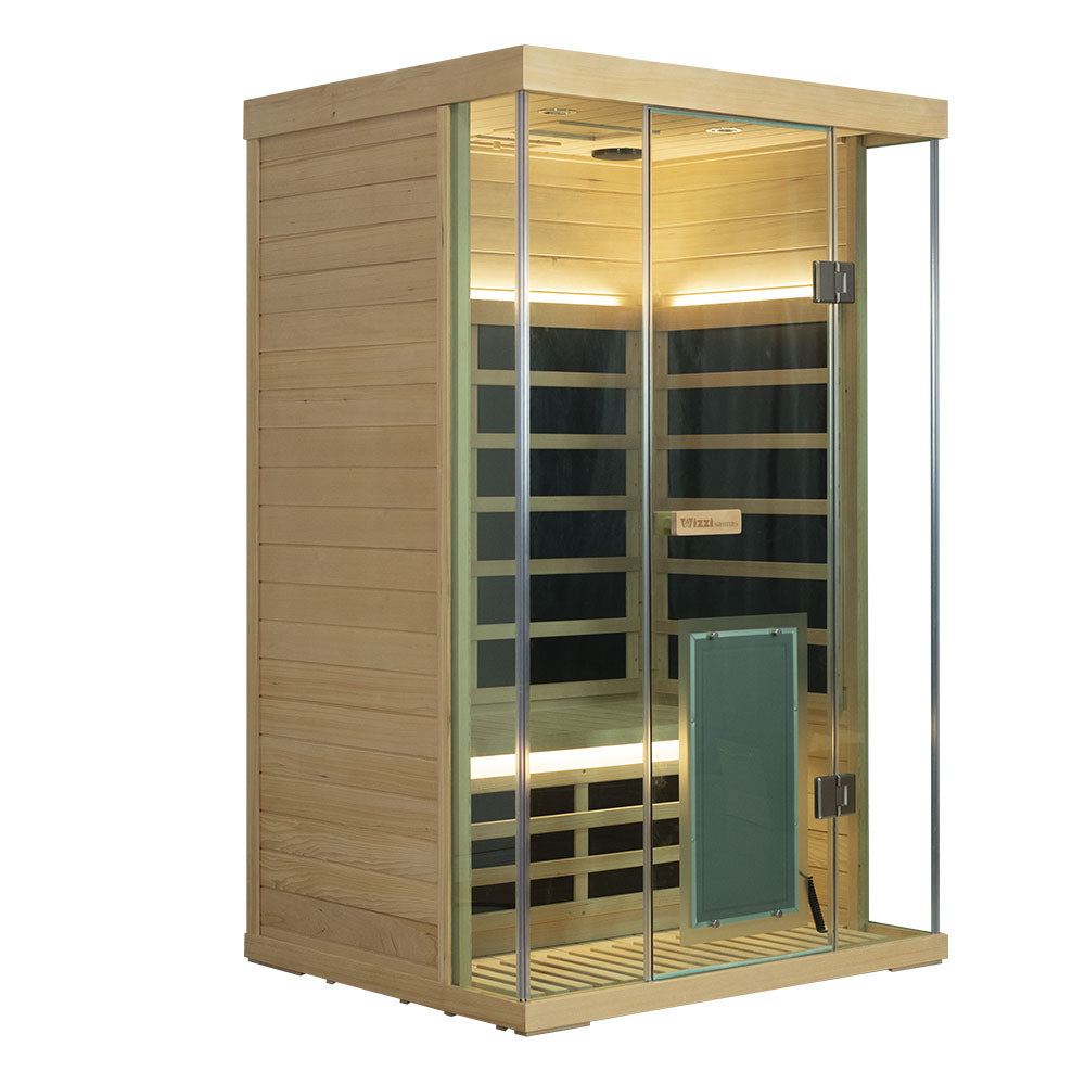 WizziSauna SH02 2-Person Full Spectrum Infrared Sauna (Hemlock)
