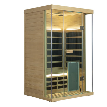WizziSauna SH02 2-Person Full Spectrum Infrared Sauna (Hemlock)