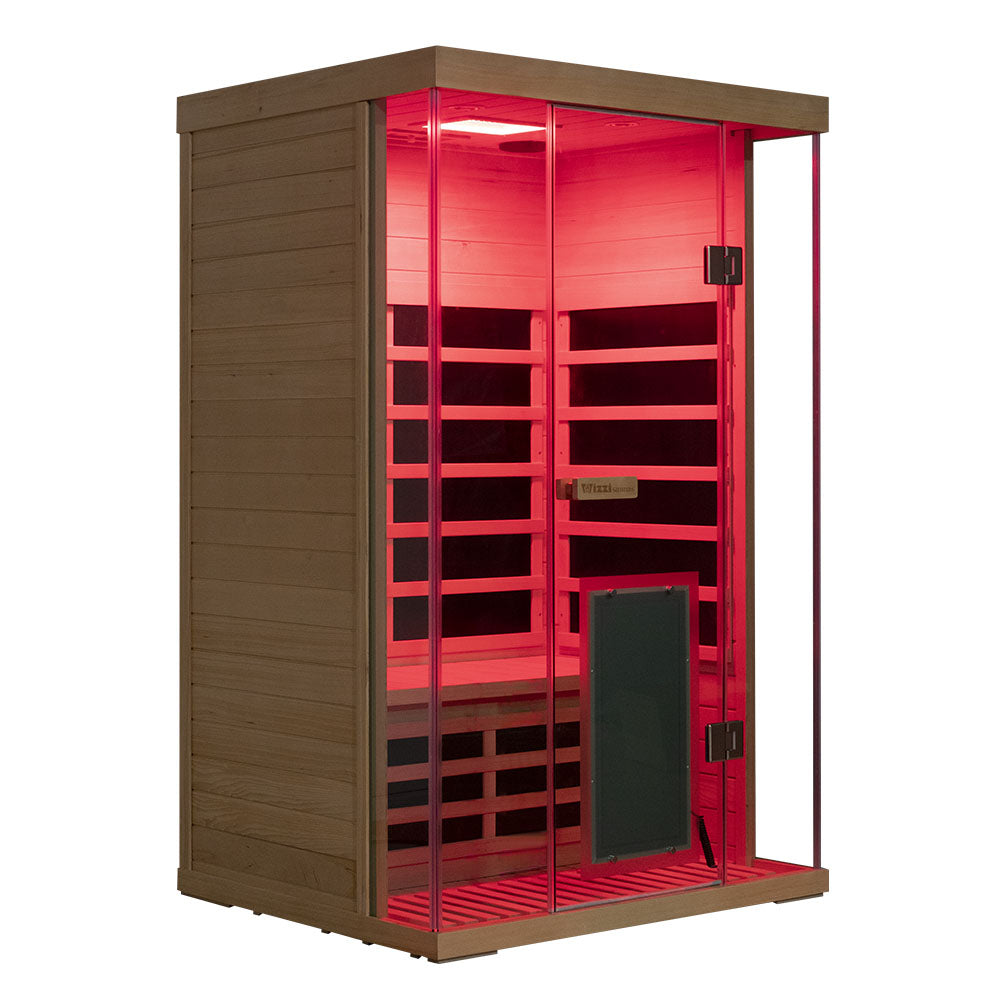 WizziSauna SH02 2-Person Full Spectrum Infrared Sauna (Hemlock)