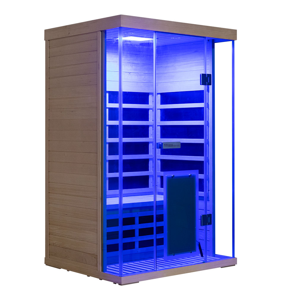 WizziSauna SH02 2-Person Full Spectrum Infrared Sauna (Hemlock)