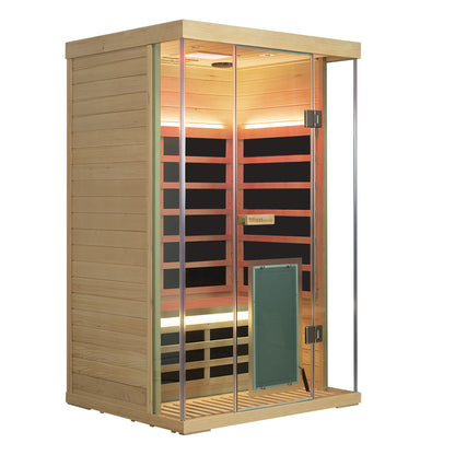 WizziSauna SH02 2-Person Full Spectrum Infrared Sauna (Hemlock)