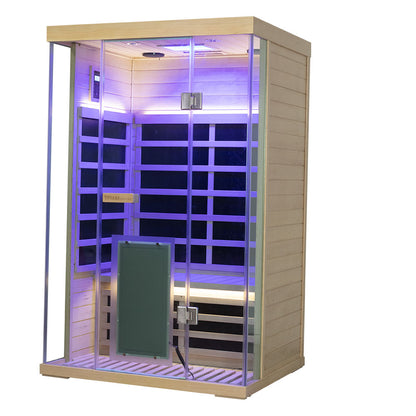 WizziSauna SH02 2-Person Full Spectrum Infrared Sauna (Hemlock)