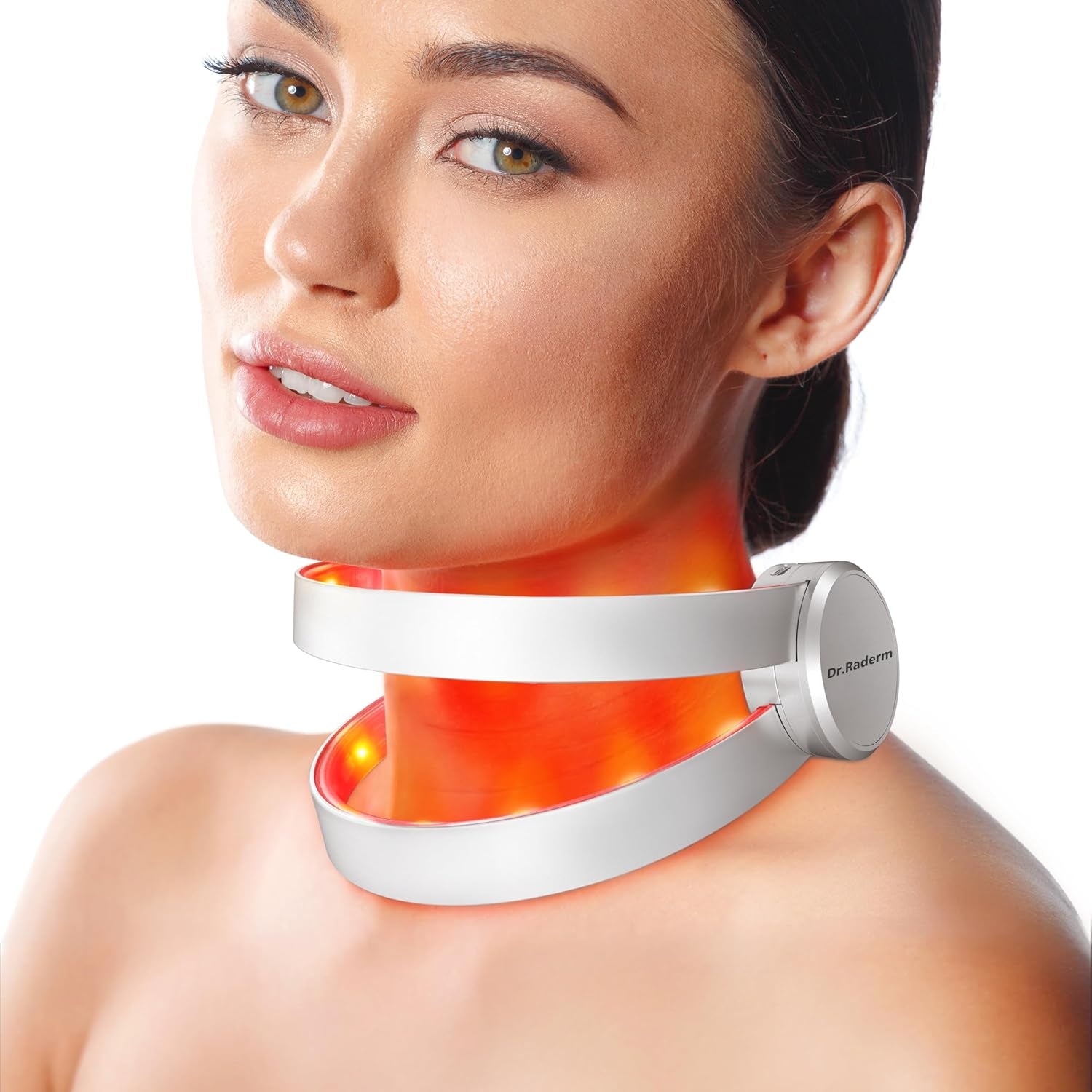Red Light Therapy for Neck Wrinkles Treatment, Wireless Led Neck Mask ...