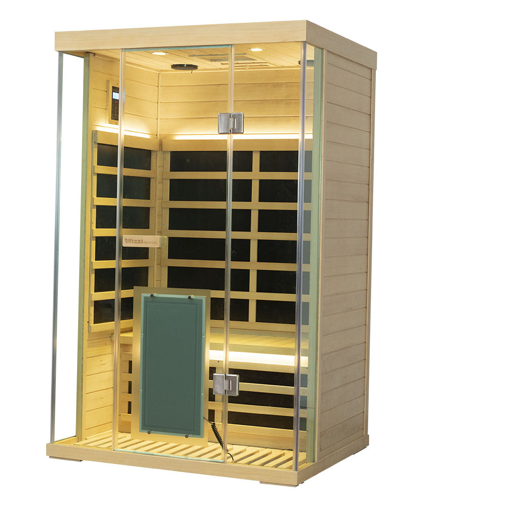 WizziSauna SH02 2-Person Full Spectrum Infrared Sauna (Hemlock)
