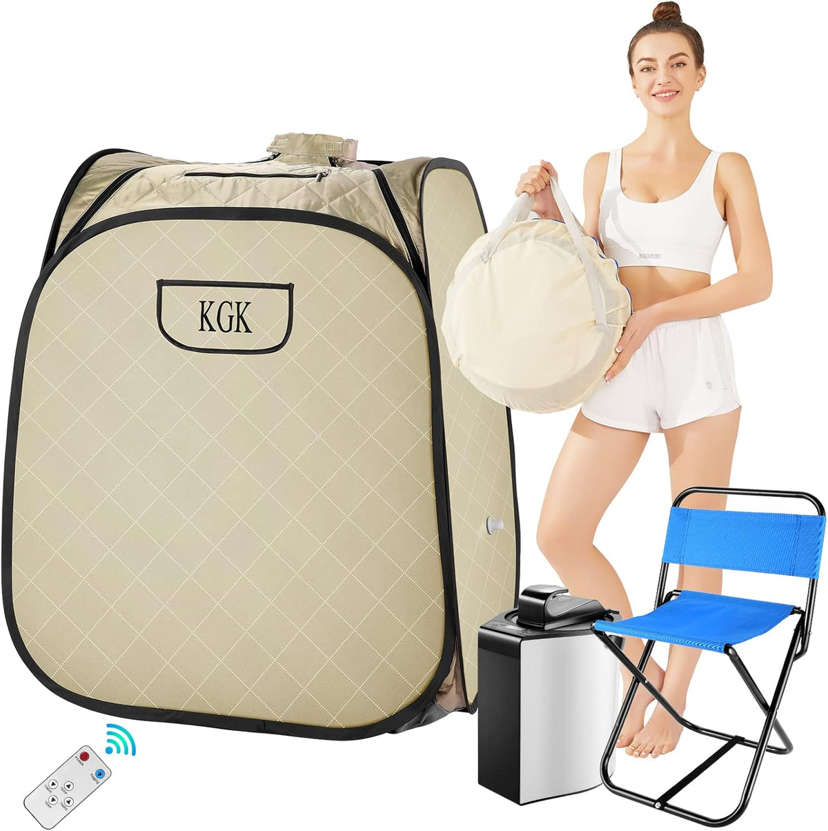 Portable Steam Sauna Full Body for Home Spa with Steamer 