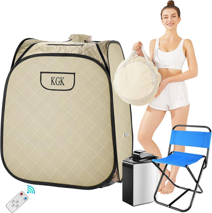 Portable Steam Sauna Full Body for Home Spa with Steamer 