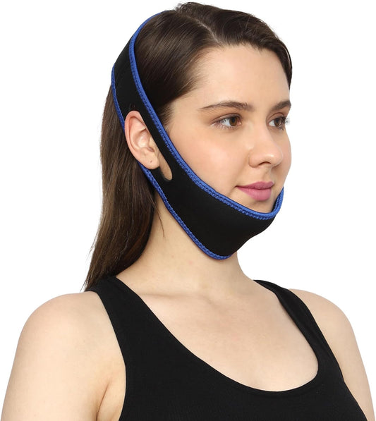 - Anti-Snoring Chin Strap with Anti-Snore Nose Clip| Natural Anti-Snore Solution | Perfect Sleep Aid | Adjustable Anti-Snoring Belt for Men and Women