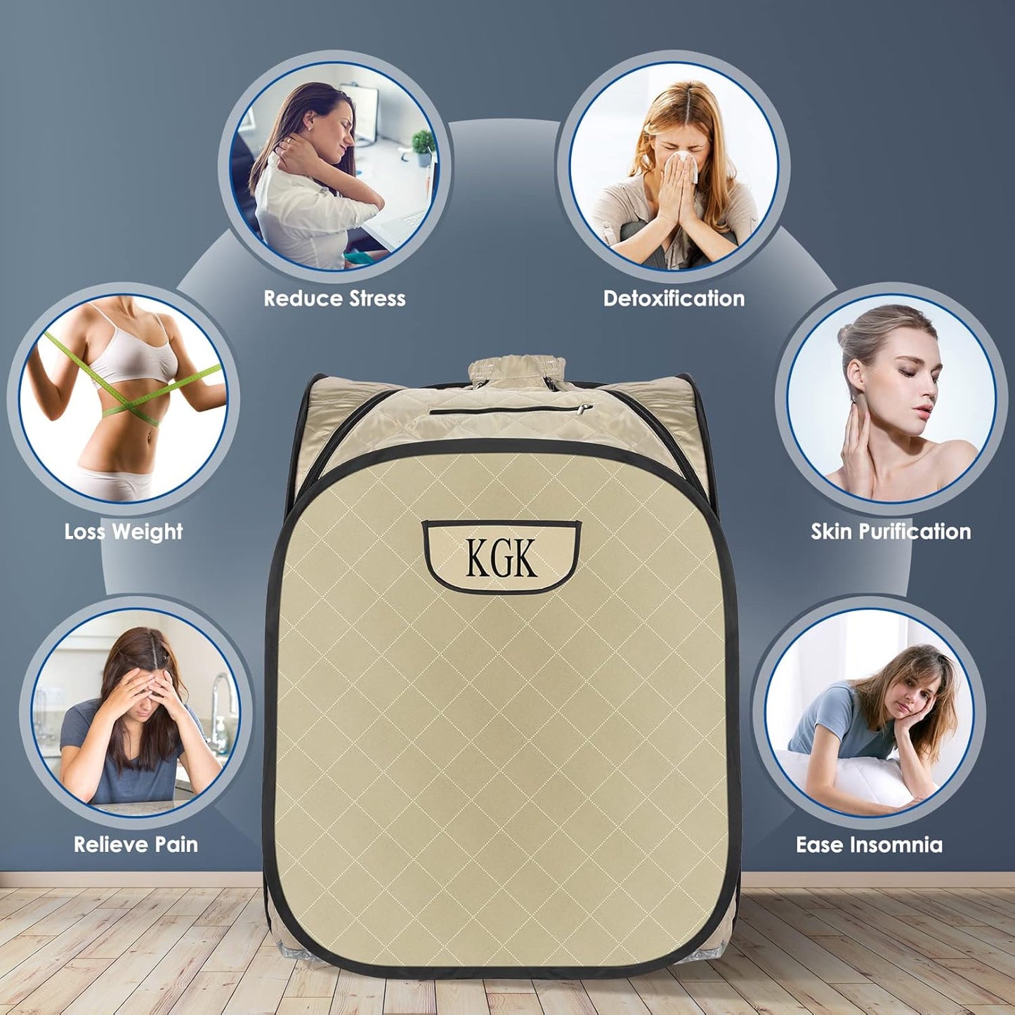 Portable Steam Sauna Full Body for Home Spa with Steamer 