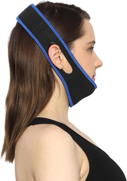 - Anti-Snoring Chin Strap with Anti-Snore Nose Clip| Natural Anti-Snore Solution | Perfect Sleep Aid | Adjustable Anti-Snoring Belt for Men and Women