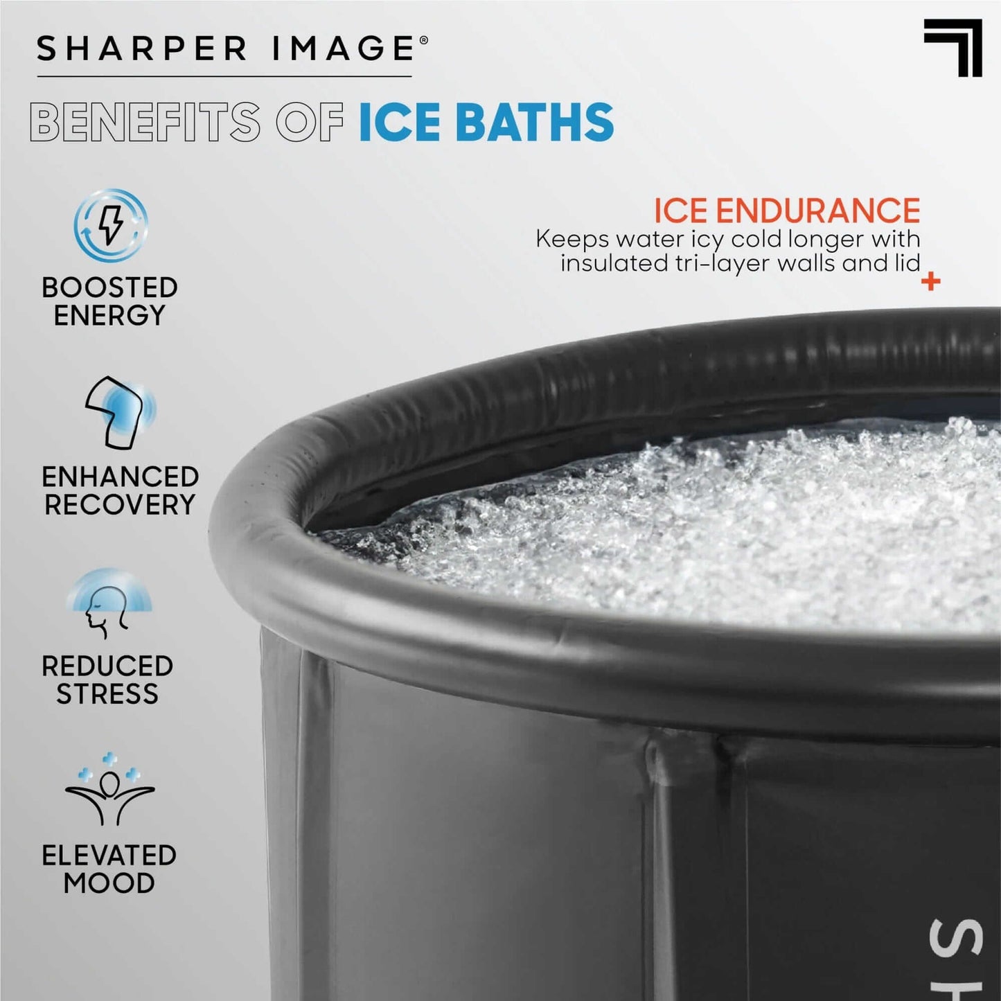 Sharper Image Ice Bath Portable Cold Plunge - EverVibe Life