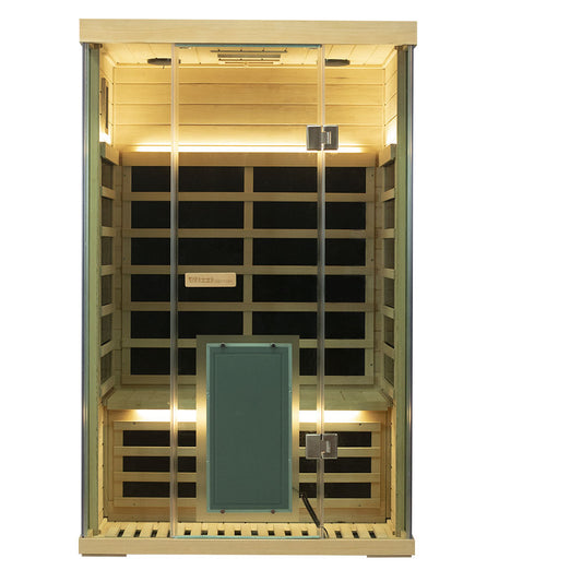 WizziSauna SH02 2-Person Full Spectrum Infrared Sauna (Hemlock)
