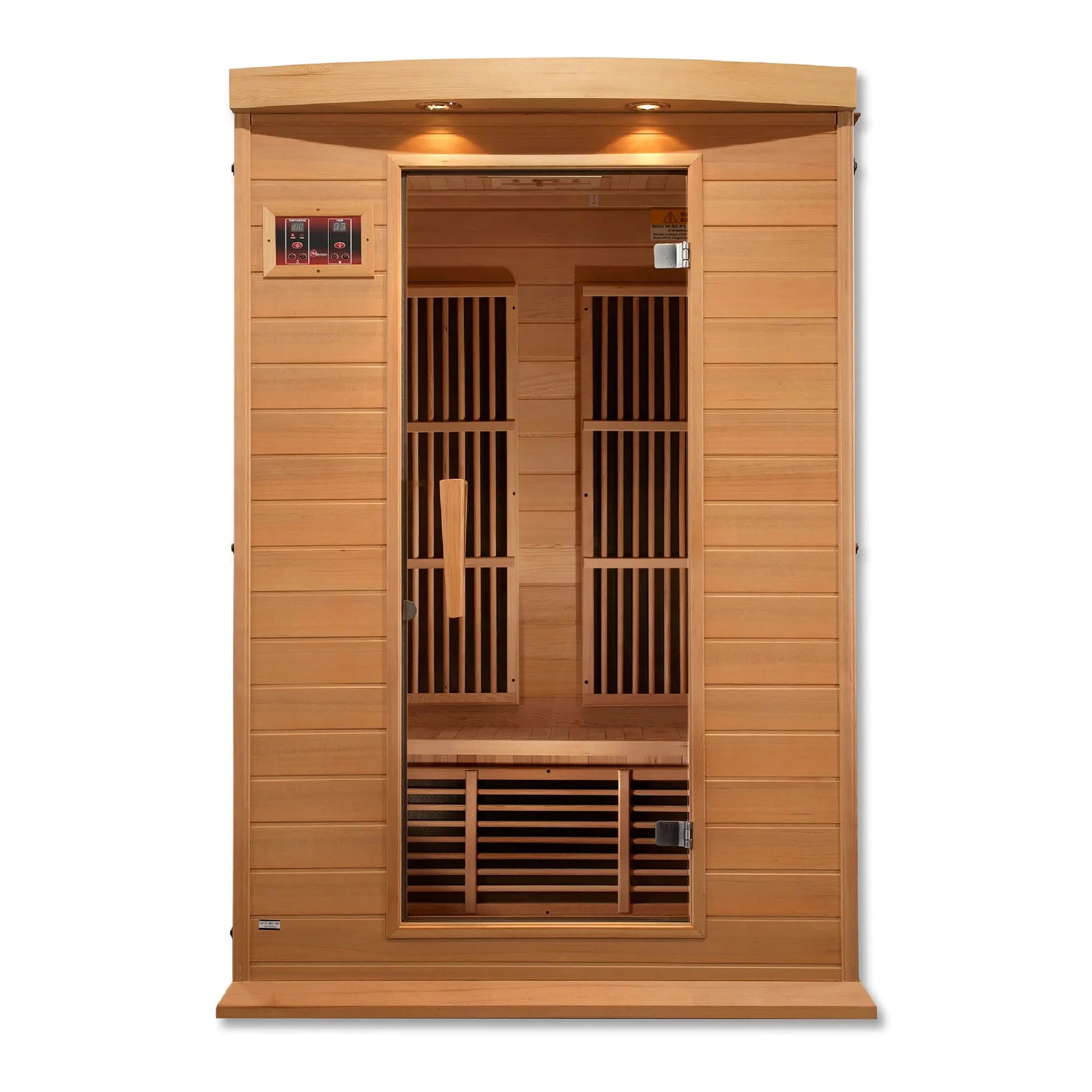 Toulouse 2 Person Infrared Sauna W/Speakers, Canadian Hemlock