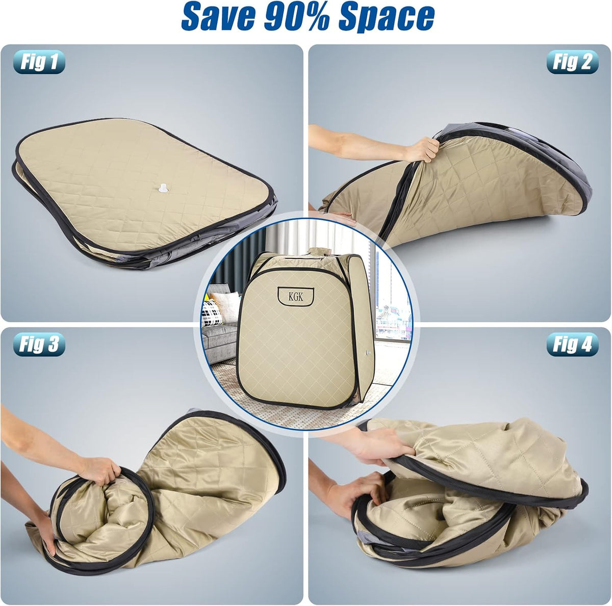 Portable Steam Sauna Full Body for Home Spa with Steamer 