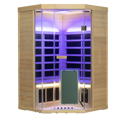 WizziSauna SH07 2-3 Person Full Spectrum Infrared Sauna (Hemlock)
