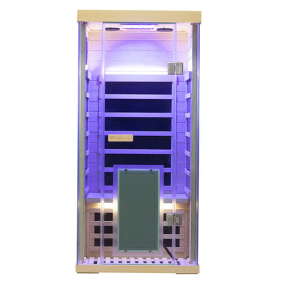 WizzaSaunas SH01 1-Person Full Spectrum Infrared Sauna (Hemlock)