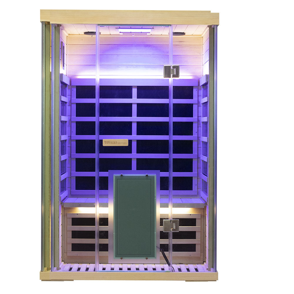 WizziSauna SH02 2-Person Full Spectrum Infrared Sauna (Hemlock)