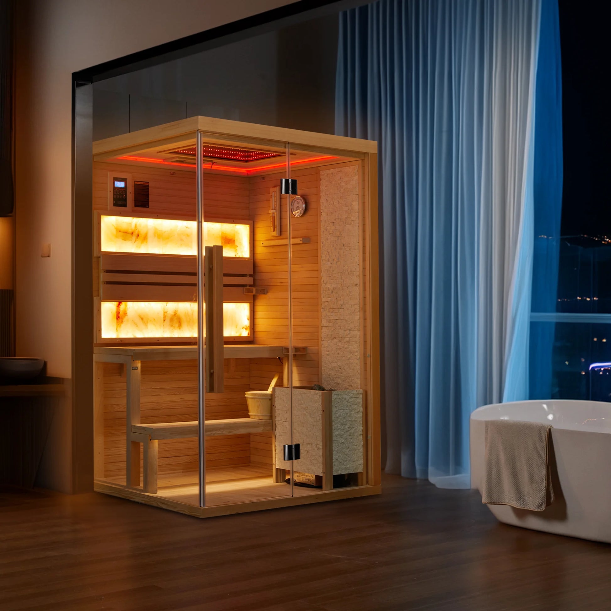 Premium Indoor Traditional Steam Sauna - EverVibe Life