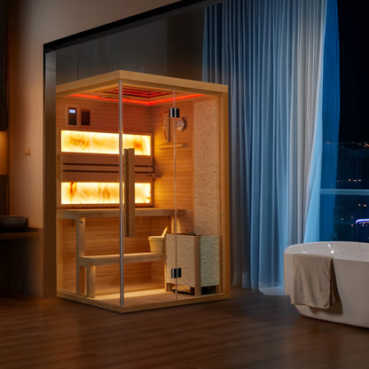 Premium Indoor Traditional Steam Sauna - EverVibe Life