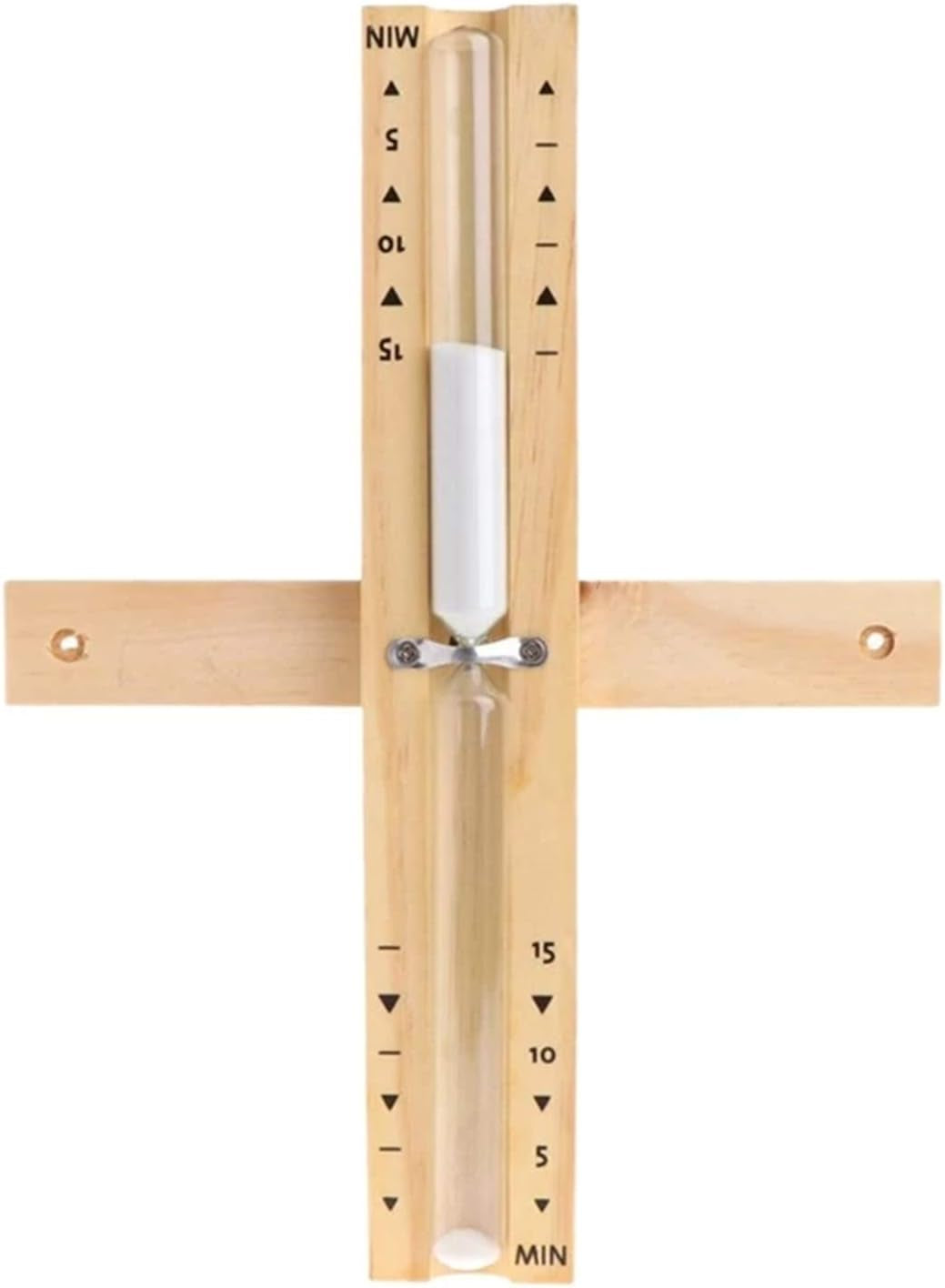 20 Minute Sauna Sand Timer, 20 Min Rotating Wooden Sauna Hourglass with White Sand, Reloj De Arena, Heat Resistant Sand Clock Hour Glass Timer for Sauna SPA