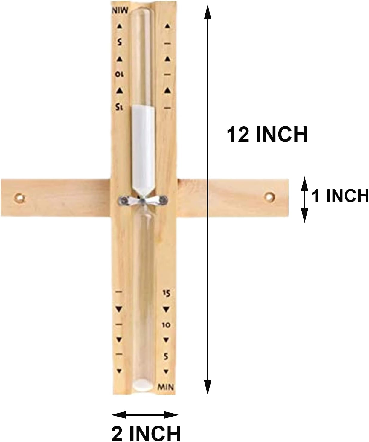 20 Minute Sauna Sand Timer, 20 Min Rotating Wooden Sauna Hourglass with White Sand, Reloj De Arena, Heat Resistant Sand Clock Hour Glass Timer for Sauna SPA