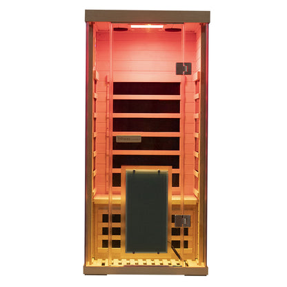 WizzaSaunas SH01 1-Person Full Spectrum Infrared Sauna (Hemlock)