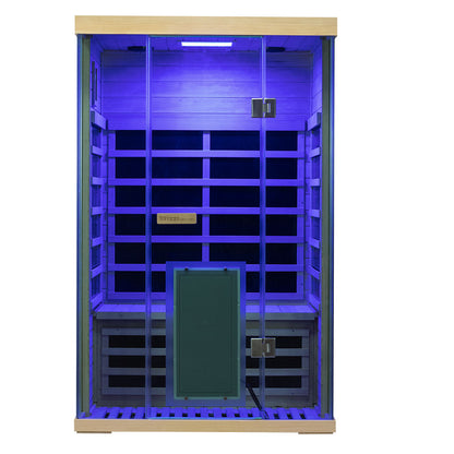 WizziSauna SH02 2-Person Full Spectrum Infrared Sauna (Hemlock)