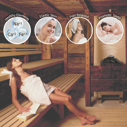 Sauna Rocks/Sauna Stones, 35 Lb Box of Lava Rock for Steam Sauna, Sauna Stone