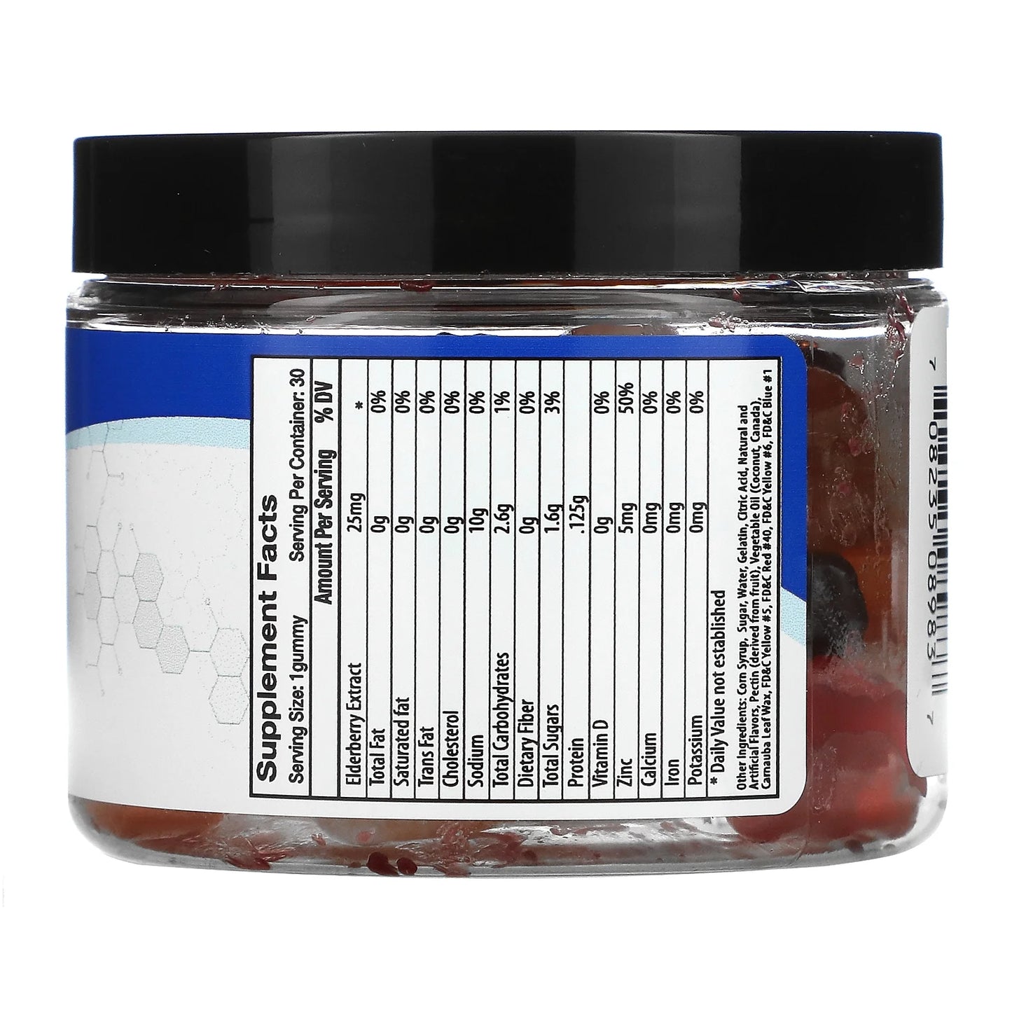Immunity, Zinc Gummies with Elderberry, 30 Count