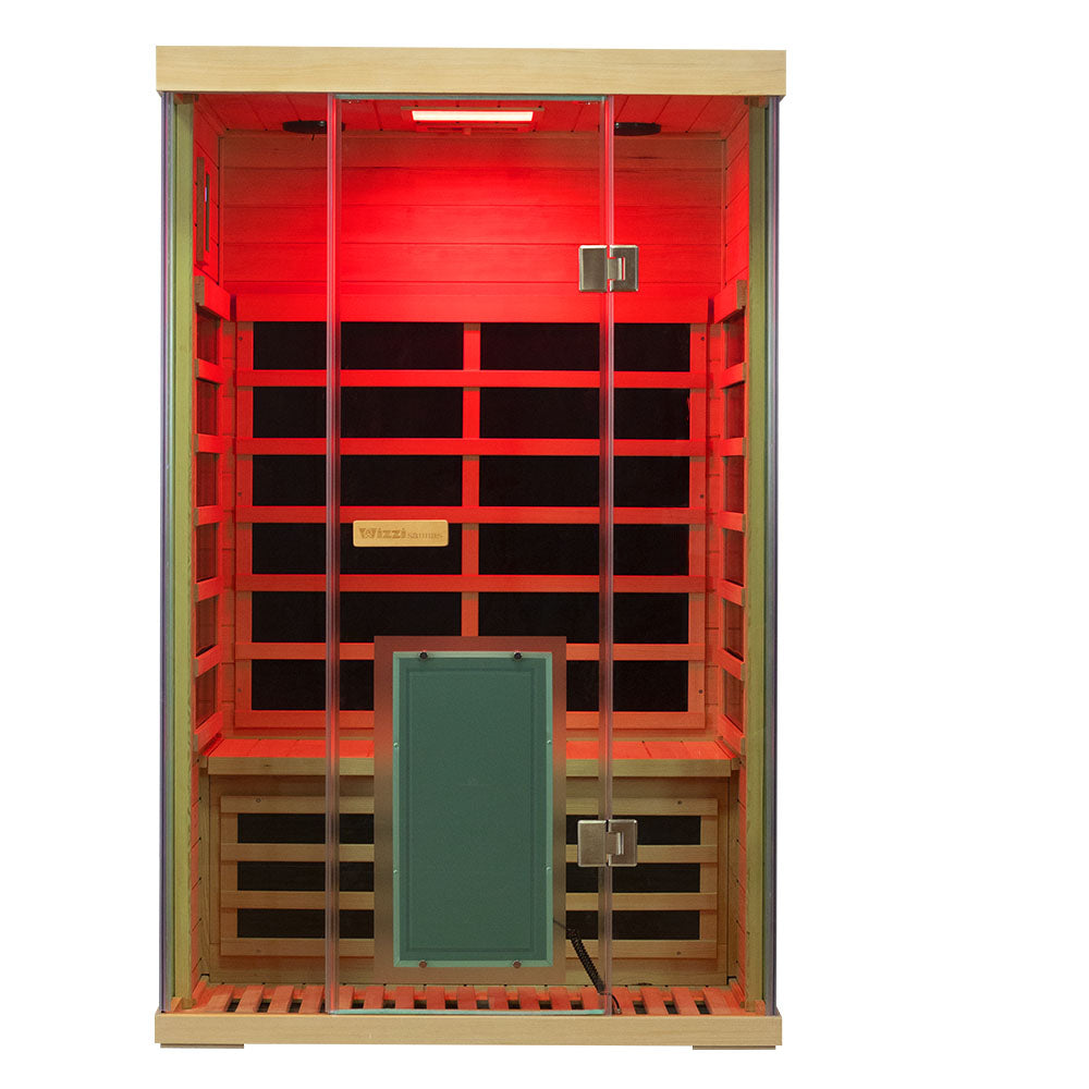 WizziSauna SH02 2-Person Full Spectrum Infrared Sauna (Hemlock)