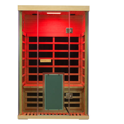 WizziSauna SH02 2-Person Full Spectrum Infrared Sauna (Hemlock)