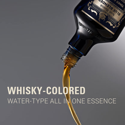Blue Blended Toner Essence - Men Facial Toner Essence with Hyaluronic Acid & Amino Acid - Hydrating Toner Restore Vitality – All in One Face & Aftershave, 6.09 Fl.Oz.