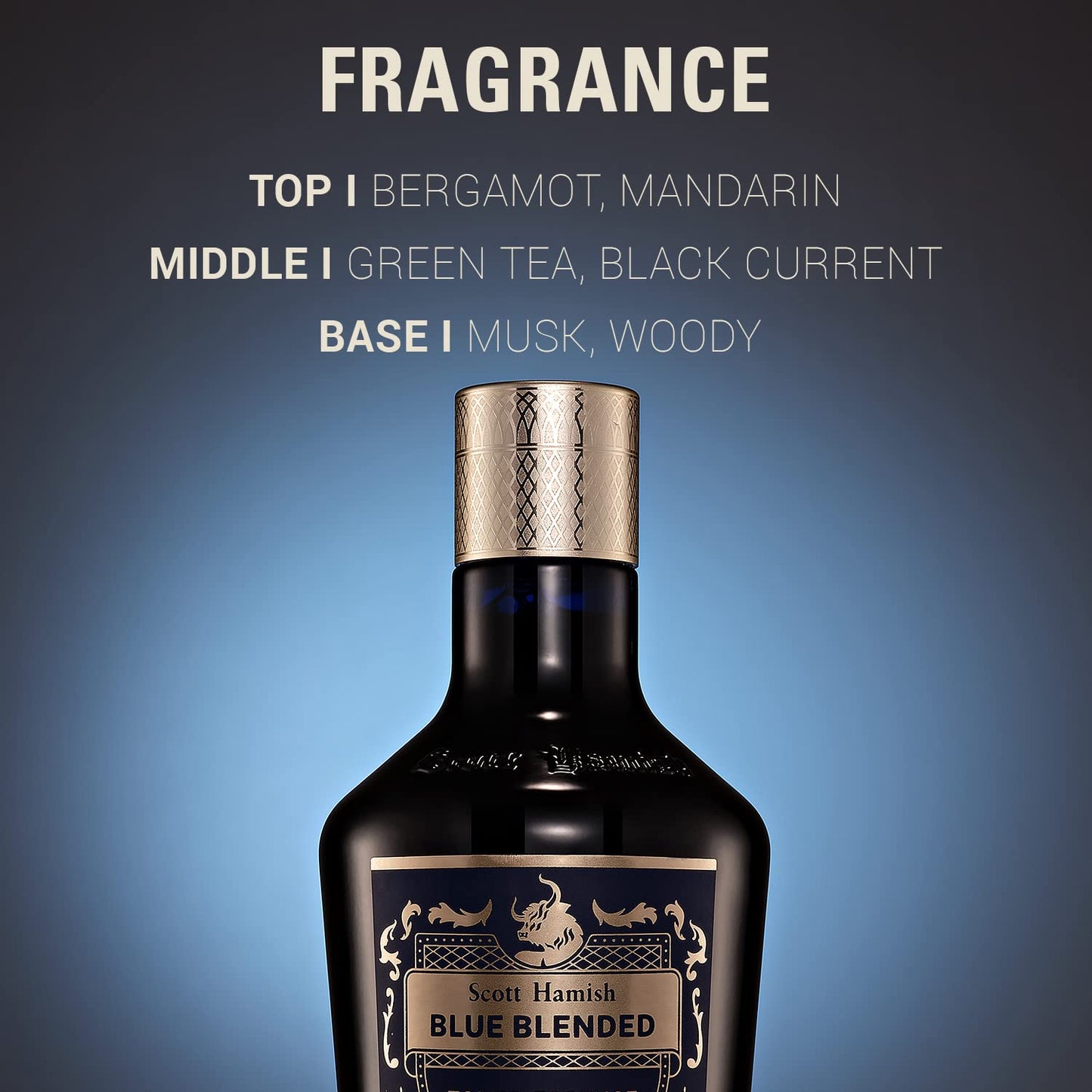 Blue Blended Toner Essence - Men Facial Toner Essence with Hyaluronic Acid & Amino Acid - Hydrating Toner Restore Vitality – All in One Face & Aftershave, 6.09 Fl.Oz.