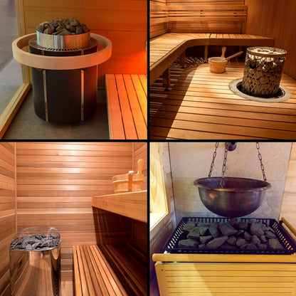 Sauna Rocks/Sauna Stones, 35 Lb Box of Lava Rock for Steam Sauna, Sauna Stone