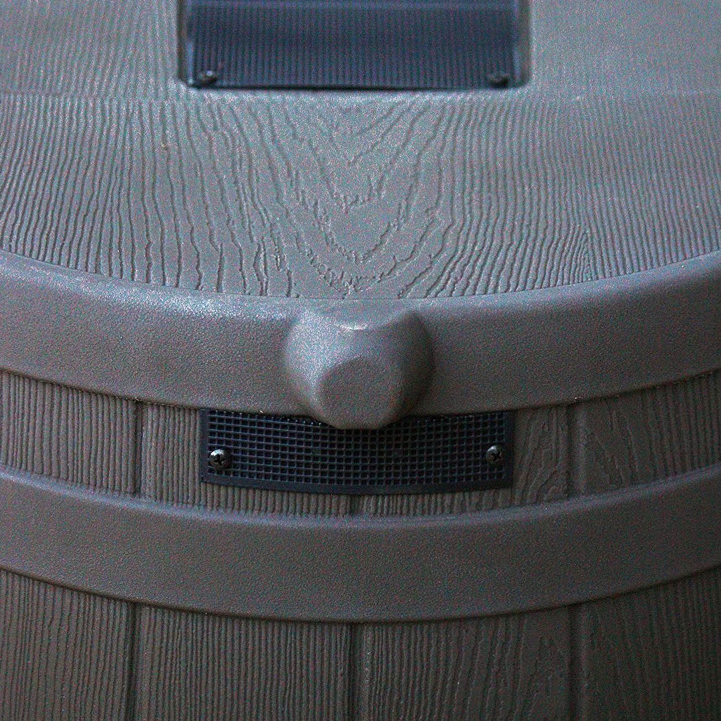 RW50 Rain Wizard 50Gal Plastic Rain Barrel Water Collector, Oak