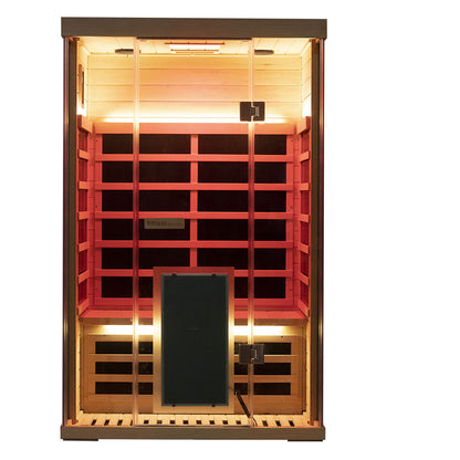 WizziSauna SH02 2-Person Full Spectrum Infrared Sauna (Hemlock)