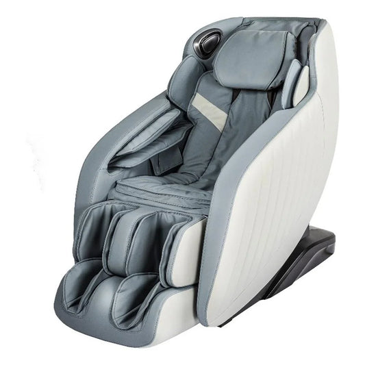 Blue Faux Leather Zero Gravity Recliner 3D Programmable Massage Chair