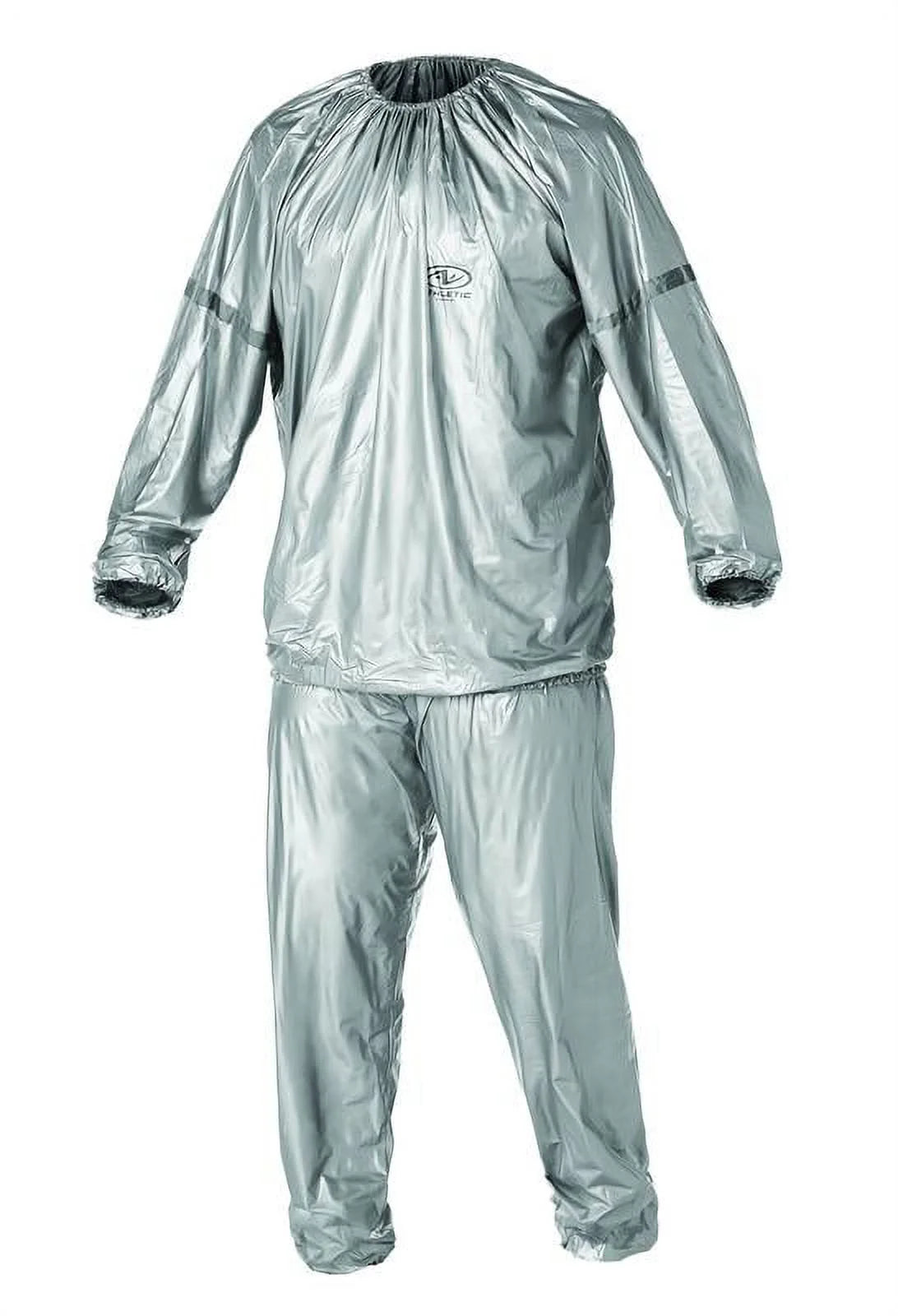 (2 Pack)  Sauna Suit with Reflective Detailing on Sleeves, Large/X-Large, Silver