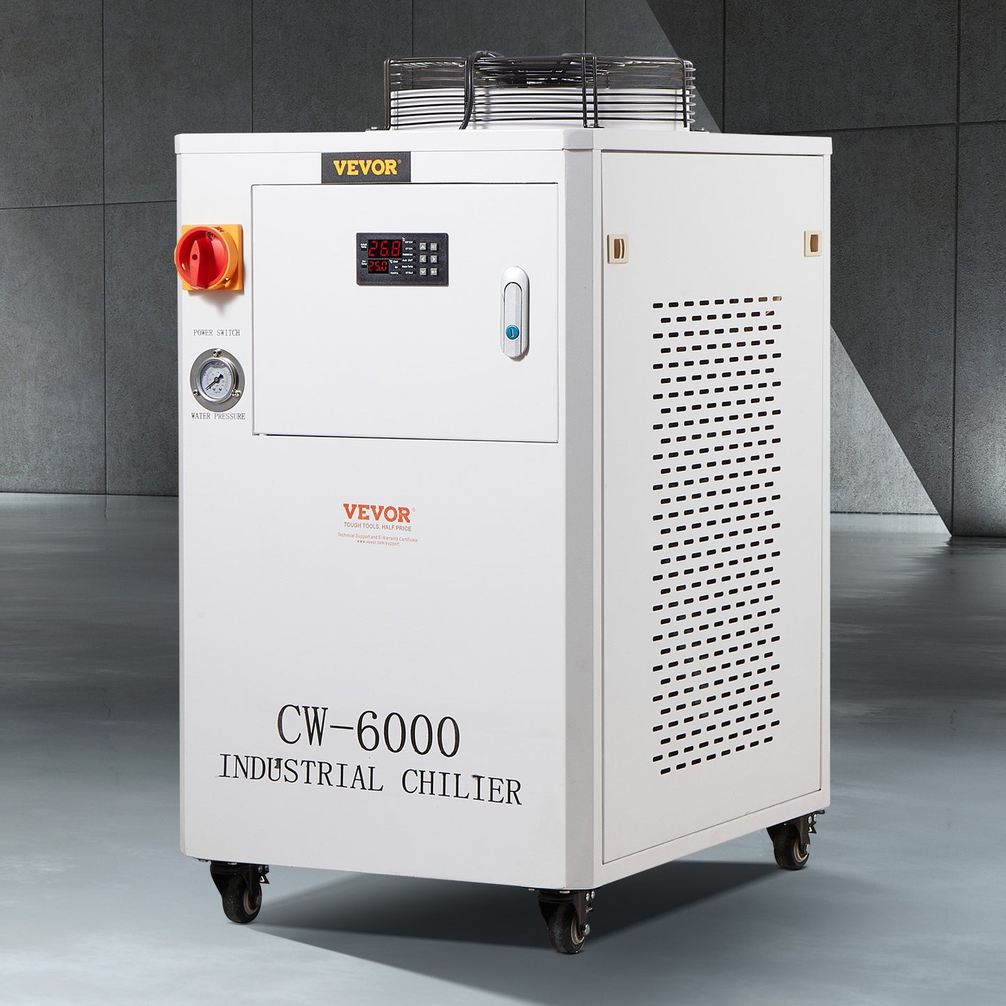 Industrial Water Chiller CW-6000 15L 65L/Min Laser Chiller with Compressor