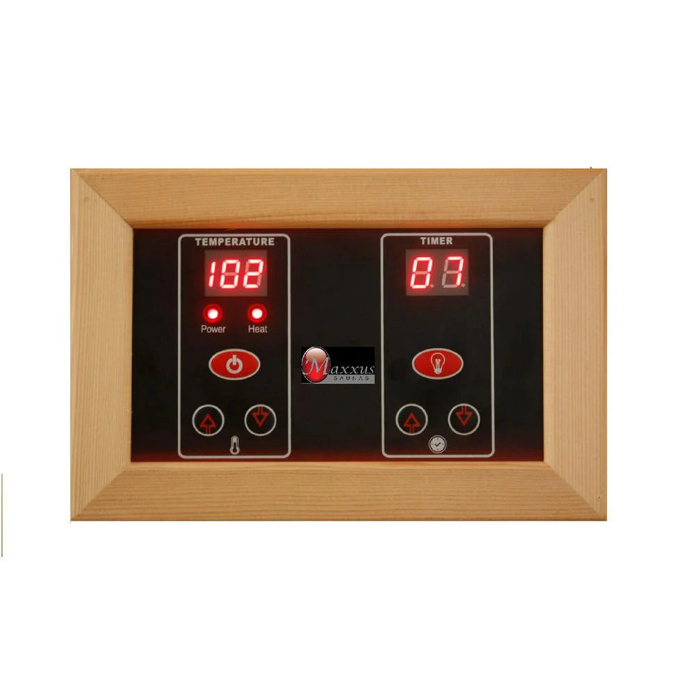 Sauna 3-Person Corner Low EMF (Under 8MG) FAR Infrared Sauna (Canadian Red Cedar)