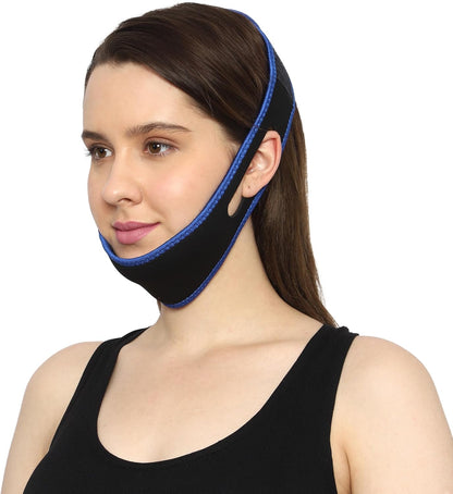 - Anti-Snoring Chin Strap with Anti-Snore Nose Clip| Natural Anti-Snore Solution | Perfect Sleep Aid | Adjustable Anti-Snoring Belt for Men and Women
