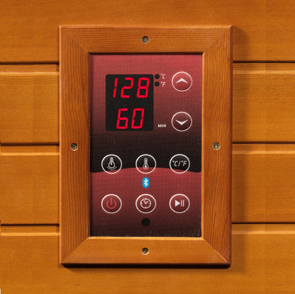 Dynamic Santiago 2-Person Full Spectrum Infrared Sauna – Canadian Hemlock, Near Zero EMF