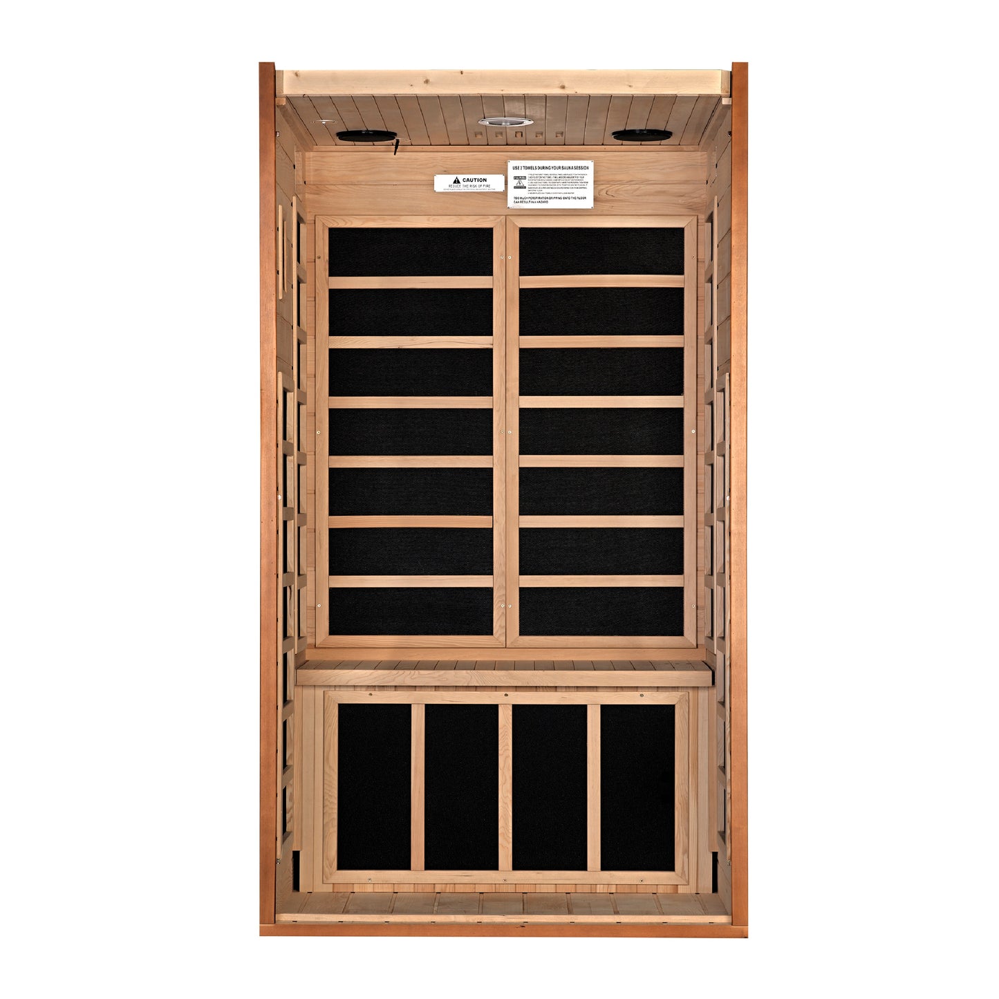 Golden Designs Dynamic Avila 1-2-person Low EMF FAR Infrared Sauna.